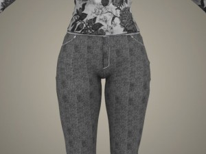 Realistic youngy girl 3D Model