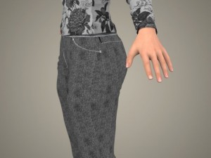 Realistic youngy girl 3D Model