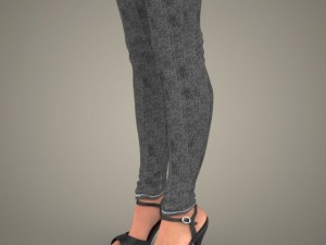 Realistic youngy girl 3D Model