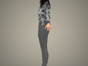 Realistic youngy girl 3D Model