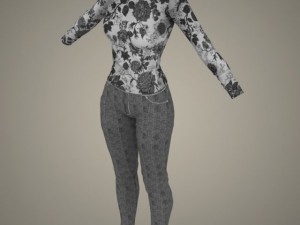 Realistic youngy girl 3D Model