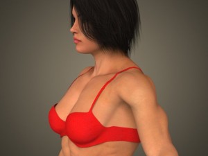 Realistic bodybuilder woman Modèle 3D