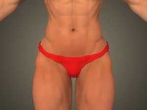 Realistic bodybuilder woman Modèle 3D