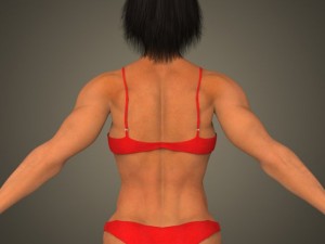 Realistic bodybuilder woman Modèle 3D