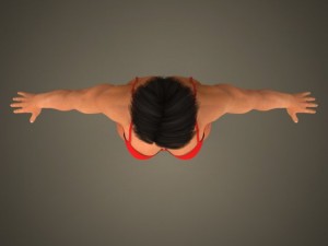 Realistic bodybuilder woman Modèle 3D