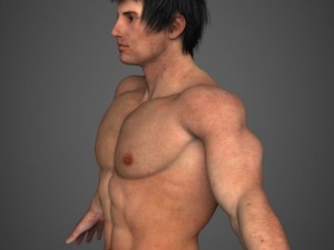 Realistic bodybuilder man 3D मॉडल