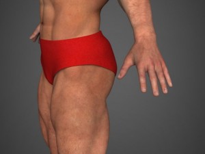 Realistic bodybuilder man 3D मॉडल