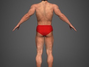 Realistic bodybuilder man 3D मॉडल