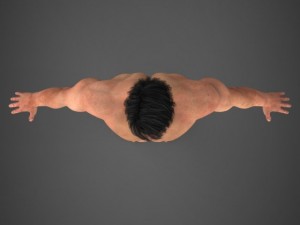 Realistic bodybuilder man 3D मॉडल