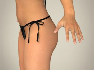 Realistic youngy female 3D Model