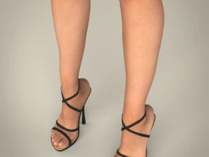 Realistic youngy female 3D Model