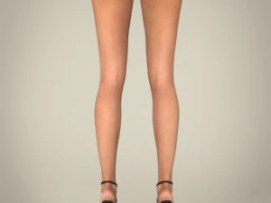 Realistic youngy female 3D Model