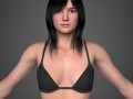 Realistic young pretty girl 3D मॉडल