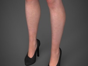 Realistic young pretty girl 3D मॉडल