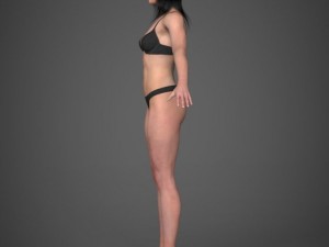 Realistic young pretty girl 3D मॉडल
