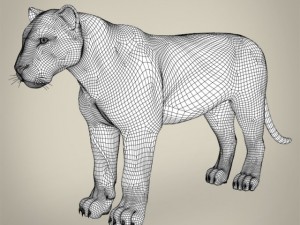 realistic bengal tiger Modelo 3D