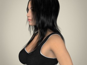 Realistic young teen girl Modelo 3D