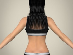 Realistic young teen girl Modelo 3D