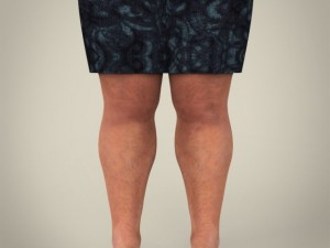 realistic fat man Modello 3D