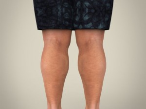 realistic fat man Modello 3D