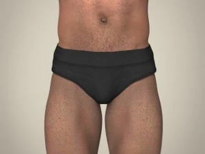 realistic african muscular male 3D Model