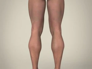 realistic african muscular male 3D Model
