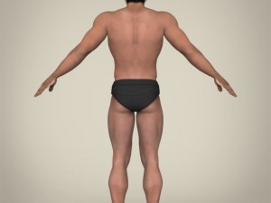 realistic african muscular male Modelo 3D