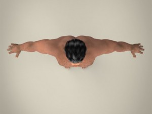 realistic african muscular male Modelo 3D