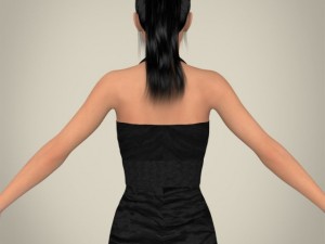 realistic youngy lady 3D मॉडल