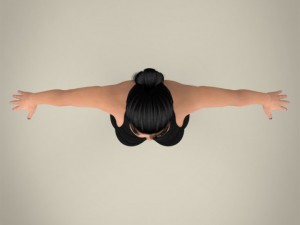 realistic youngy lady 3D मॉडल