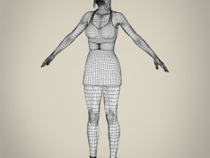 realistic youngy lady 3D मॉडल