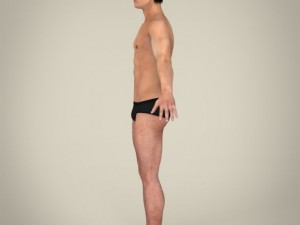 Realistic young asian man 3D Model