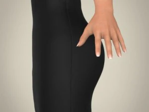 realistische jonge mooie dame 3D Model