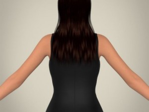 realistic young pretty lady 3Dモデル