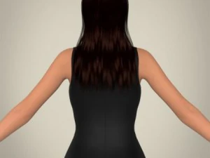 realistische jonge mooie dame 3D Model