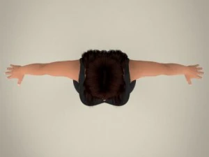 realistische jonge mooie dame 3D Model