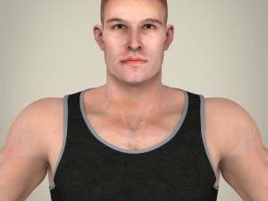 realistic handsome man Modello 3D