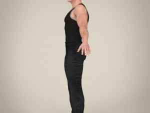 realistic handsome man 3Dモデル