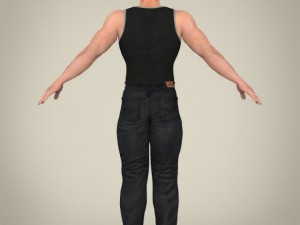 realistic handsome man 3Dモデル