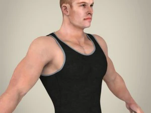 realistic handsome man 3D Model