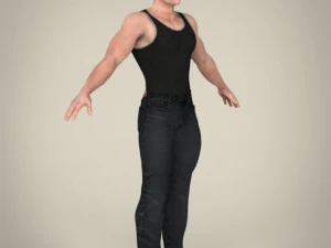 realistic handsome man 3D Model