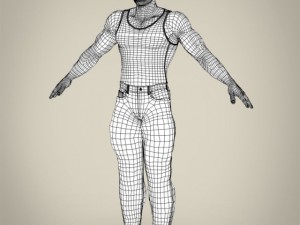 realistic handsome man 3Dモデル