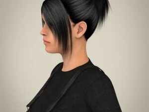 realistic beautiful teen girl 3D Model
