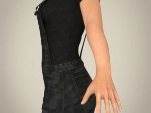 realistic beautiful teen girl 3D Model
