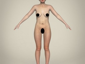 realistic old age woman 3D Модель