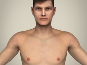 realistic young man Modello 3D