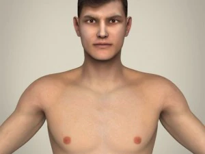 realistische jongeman 3D Model