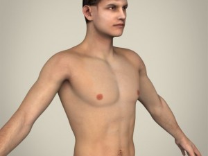 realistic young man Modelo 3D