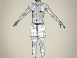 реалістичний молодий чоловік 3D Модель