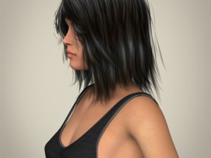 Realistic beautiful young teen female 3D Модель